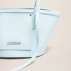 Jacquemus Le petit panier Soli cuir  Mini leather beach basket bag.