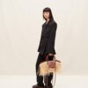 Jacquemus Le panier Soli Raphia  Raphia beach basket bag.