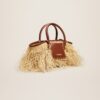 Jacquemus Le panier Soli Raphia  Raphia beach basket bag.