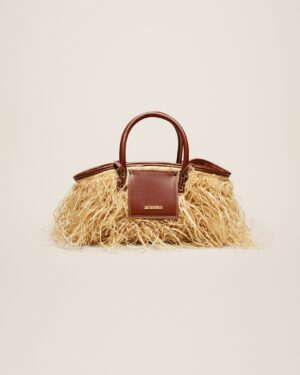 23E231BA054-3000-850_1_main.jpg Jacquemus Le panier Soli Raphia Raphia beach basket bag.