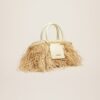 Jacquemus Le panier Soli Raphia  Raphia beach basket bag.