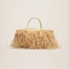 Jacquemus Le panier Soli Raphia  Raphia beach basket bag.