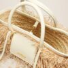 Jacquemus Le panier Soli Raphia  Raphia beach basket bag.