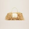 Jacquemus Le panier Soli Raphia  Raphia beach basket bag.
