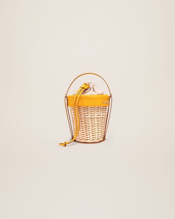 23E231BA078-3111-290_1.jpg Jacquemus Le panier Seau Wicker bucket basket.