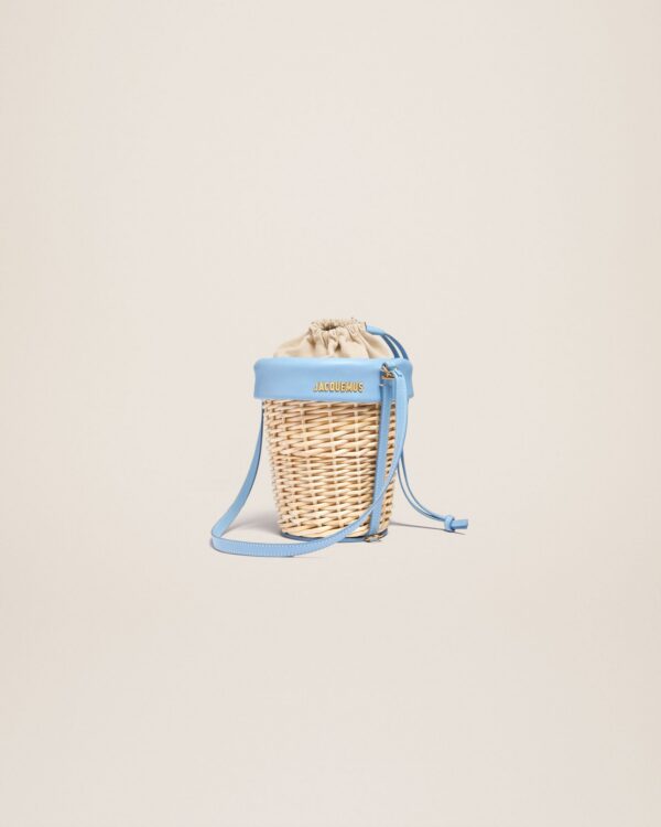 Jacquemus Le panier Seau  Wicker bucket basket.