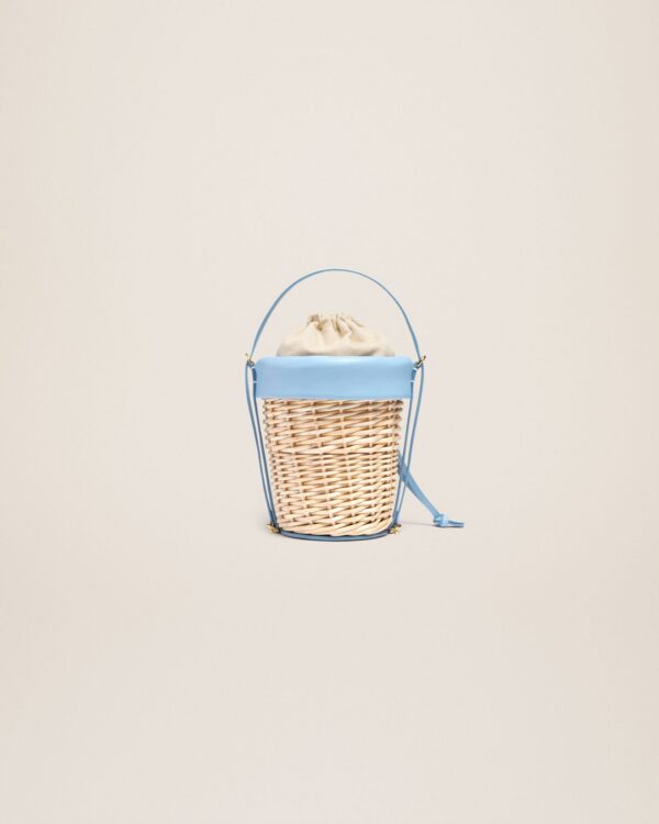 Jacquemus Le panier Seau  Wicker bucket basket.