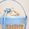 Jacquemus Le panier Seau  Wicker bucket basket.