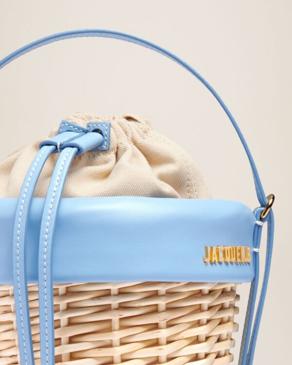 Jacquemus Le panier Seau  Wicker bucket basket.