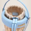 Jacquemus Le panier Seau  Wicker bucket basket.