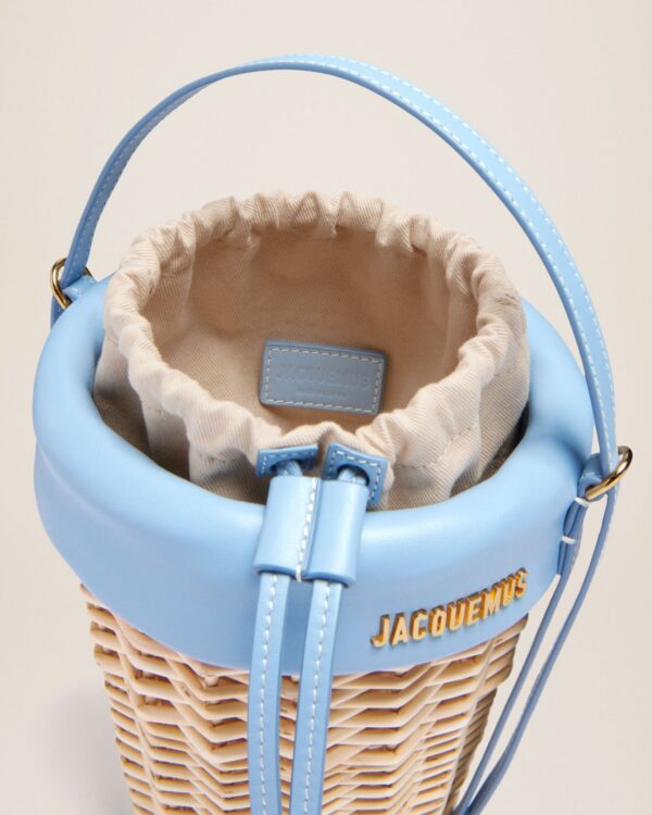 Jacquemus Le panier Seau  Wicker bucket basket.