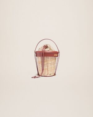 23E231BA078-3111-850_1.jpg Jacquemus Le panier Seau Wicker bucket basket.