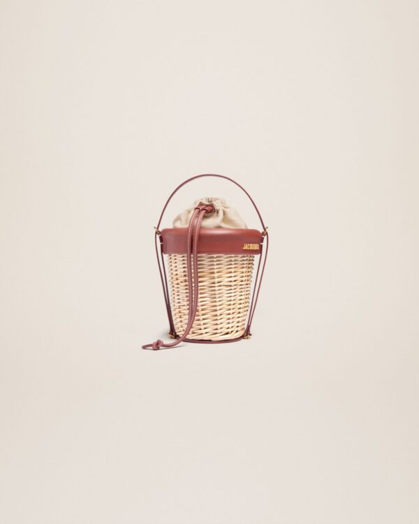 23E231BA078-3111-850_1.jpg Jacquemus Le panier Seau Wicker bucket basket.