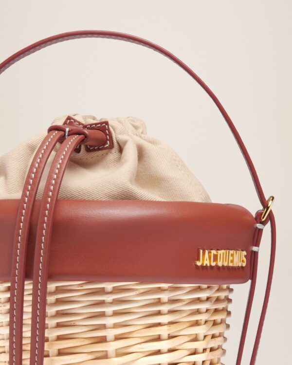 23E231BA078-3111-850_13.jpg Jacquemus Le panier Seau Wicker bucket basket.
