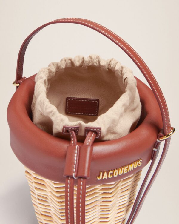 23E231BA078-3111-850_14.jpg Jacquemus Le panier Seau Wicker bucket basket.