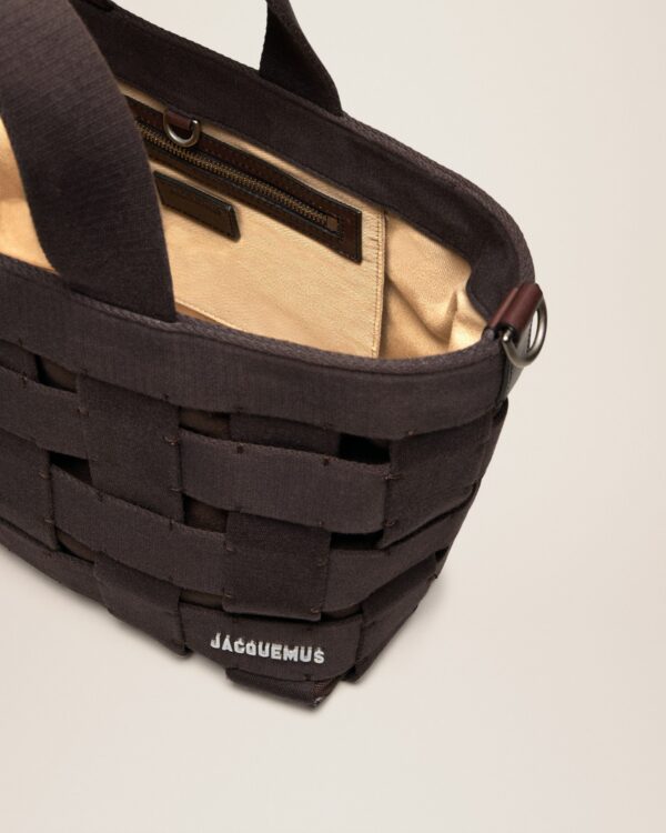 23E235BA084-3123-880_14.jpg Jacquemus Le cabas Gros Grain Grosgrain tote bag.