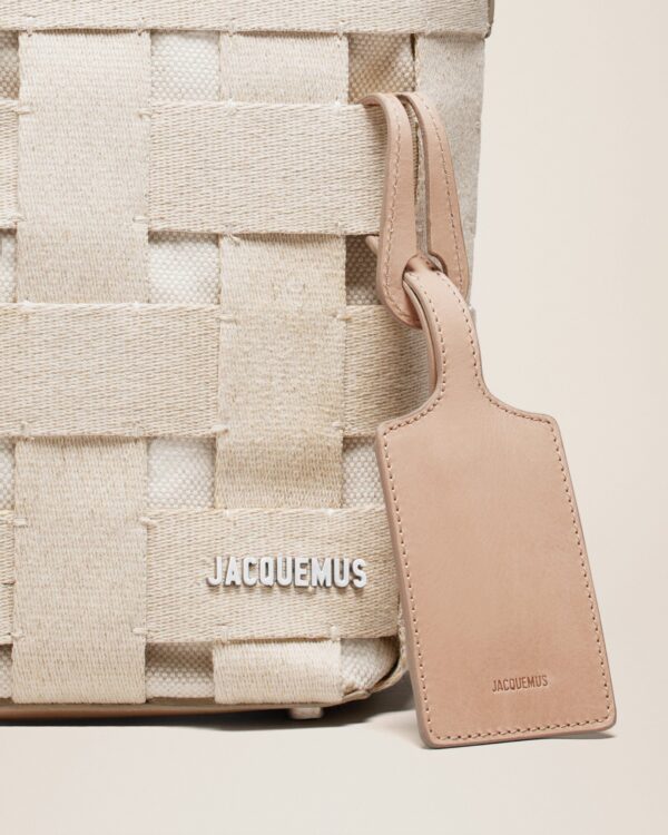 23E235BA084-3124-140_13.jpg Jacquemus Le cabas Gros Grain Grosgrain tote bag.