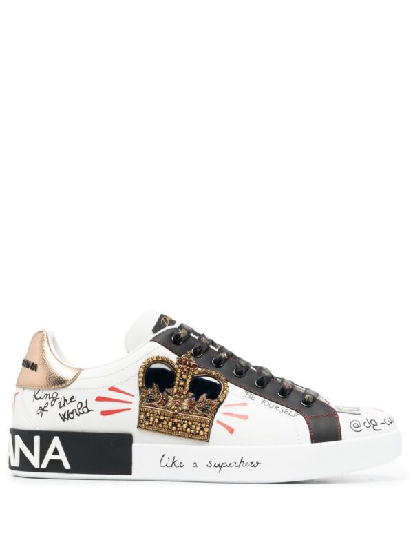 13516120_41362888_1000_61eb9bc1-b2f1-47a0-bbf5-d9c80843034f.jpg Dolce & Gabbana Portofino patch-detail leather sneakers