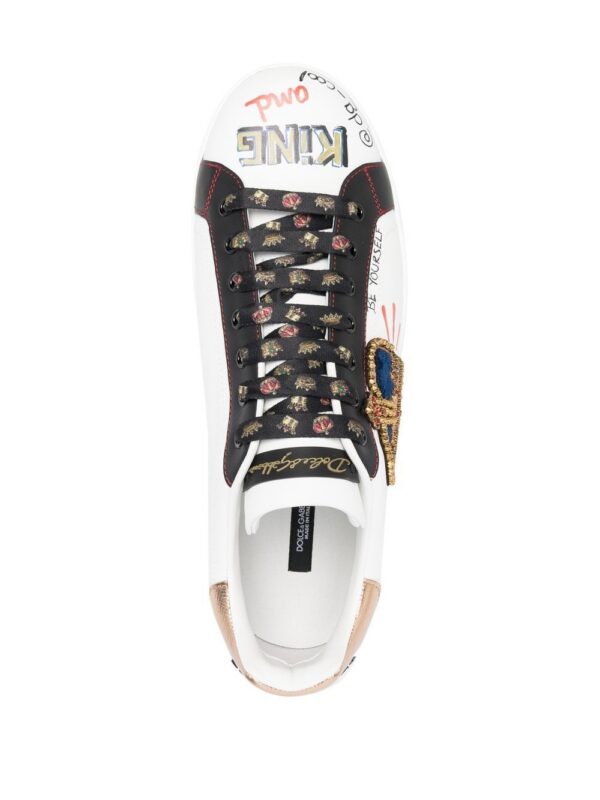 13516120_41364183_1000_41e6754b-12ad-44ca-aed9-93a73cc336b3.jpg Dolce & Gabbana Portofino patch-detail leather sneakers