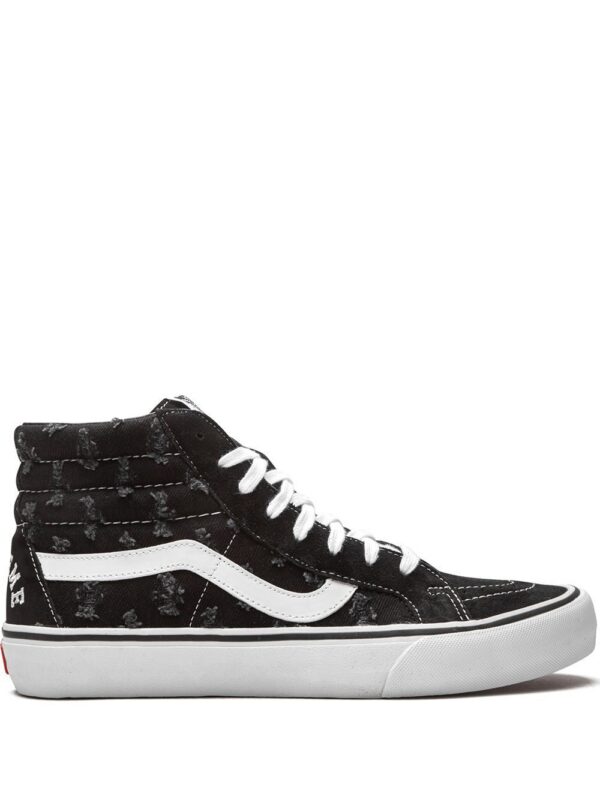 Vans x Supreme Sk8-Hi "Hole Punch Denim - Black" sneakers