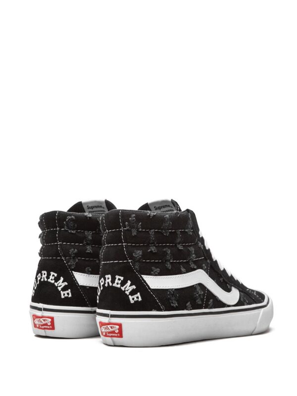Vans x Supreme Sk8-Hi "Hole Punch Denim - Black" sneakers