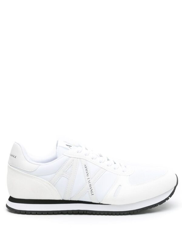 Armani Exchange logo-patch low-top sneakers