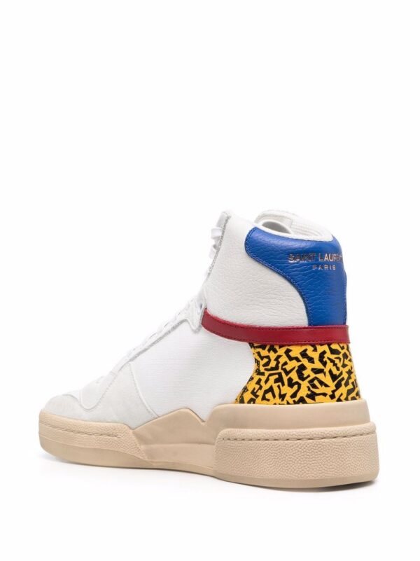 Saint Laurent SL-24 mid-top lace-up sneakers