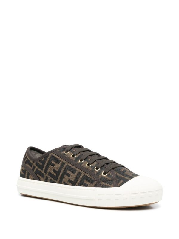 18707640_40558579_1000.jpg FENDI jacquard-logo low-top sneakers