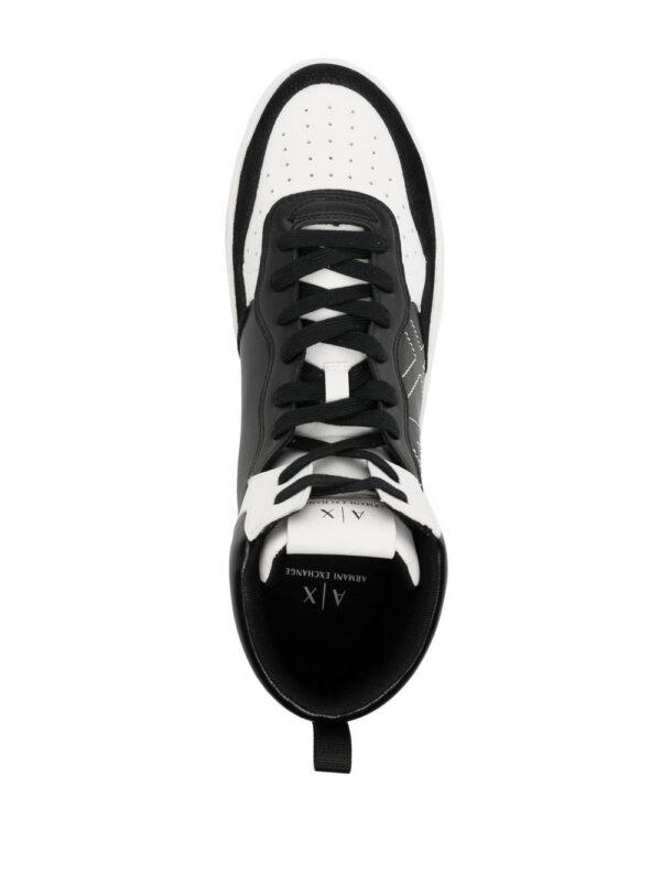 18870584_42341095_1000.jpg Armani Exchange two-tone high-top sneakers