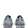 Dolce & Gabbana distressed denim slip-on sneakers