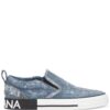 19172365_43256338_1000.jpg Dolce & Gabbana distressed denim slip-on sneakers