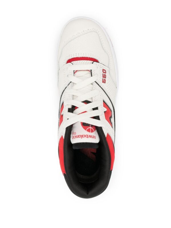New Balance 550 logo-embossed low-top leather sneakers