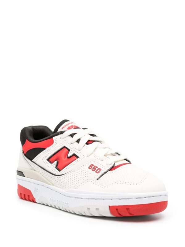 New Balance 550 logo-embossed low-top leather sneakers