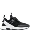 TOM FORD panelled logo-patch sneakers