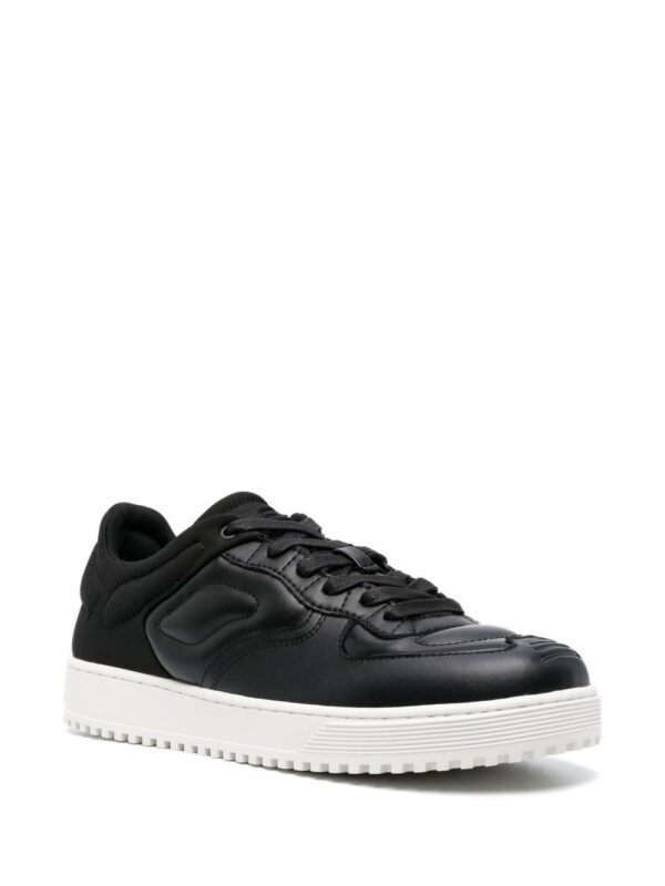 Emporio Armani quilted hybrid lace-up sneakers