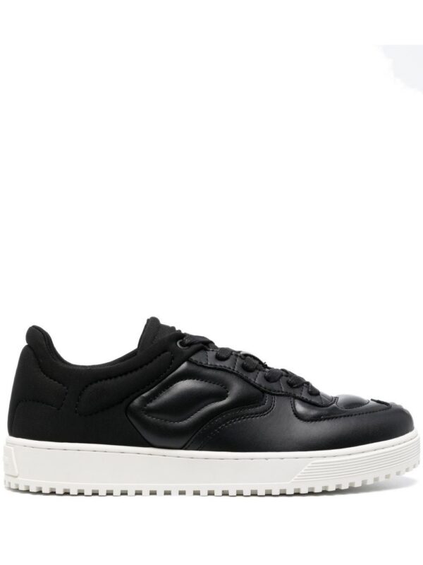 Emporio Armani quilted hybrid lace-up sneakers
