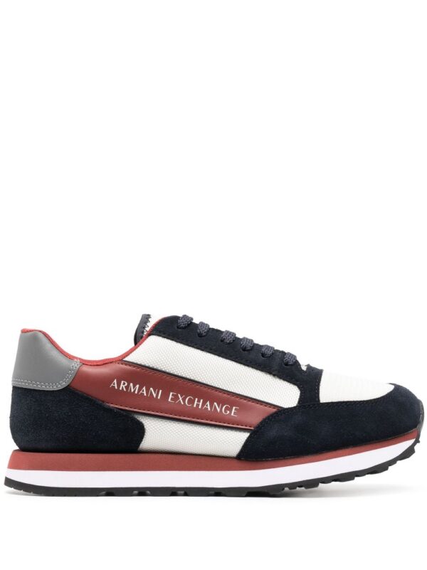 20123433_50397101_1000.jpg Armani Exchange panelled low-top sneakers