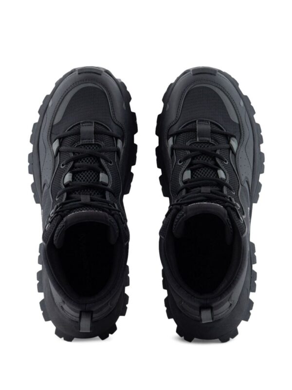Emporio Armani ripstop-texture mesh-panelled sneakers