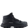 Emporio Armani ripstop-texture mesh-panelled sneakers