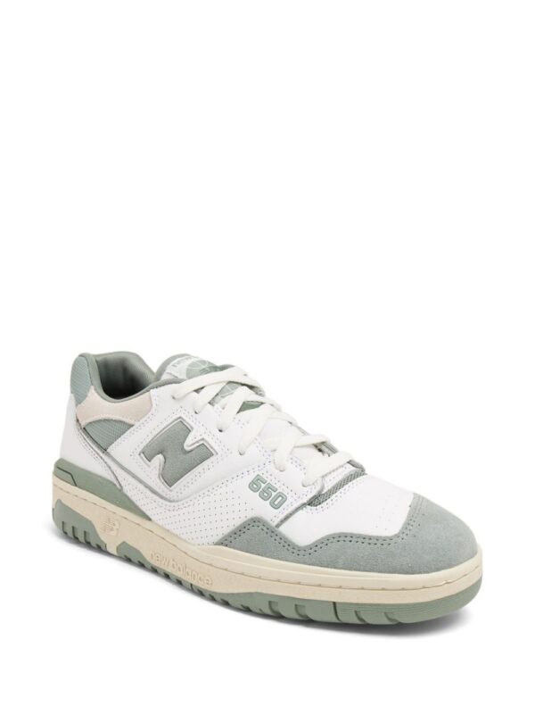 New Balance 550 logo-embossed leather sneakers