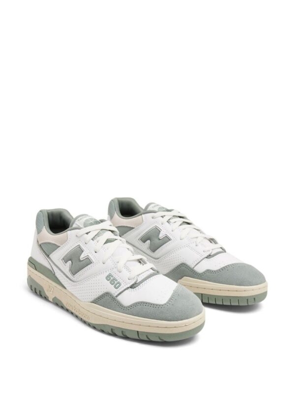 New Balance 550 logo-embossed leather sneakers