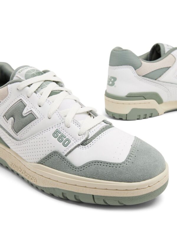 New Balance 550 logo-embossed leather sneakers