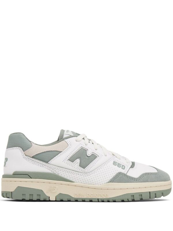 New Balance 550 logo-embossed leather sneakers