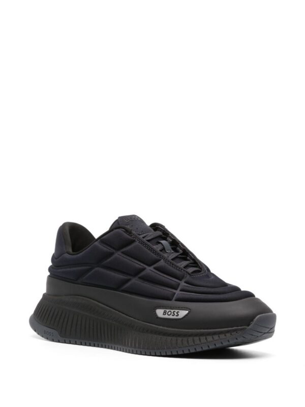 BOSS logo-patch padded sneakers