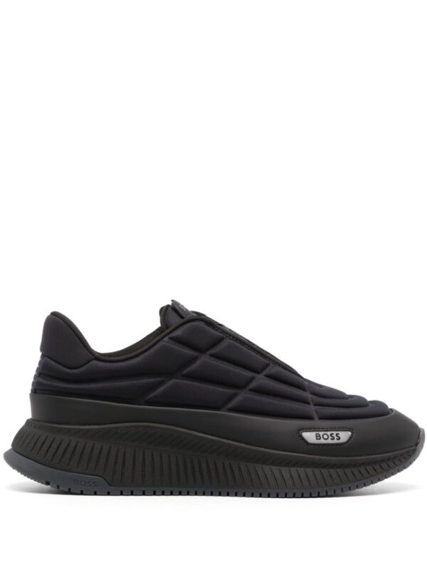 BOSS logo-patch padded sneakers