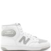 New Balance logo-patch leather sneakers