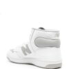 New Balance logo-patch leather sneakers