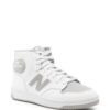 New Balance logo-patch leather sneakers