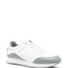 Calvin Klein contrasting-panel leather sneakers