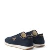 Prada triangle-logo suede sneakers